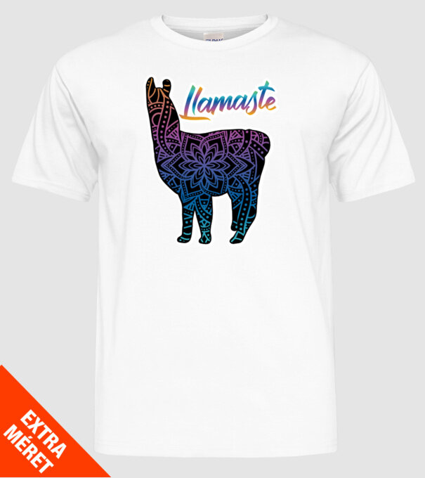 Lamaste color2 model alb pe tricou