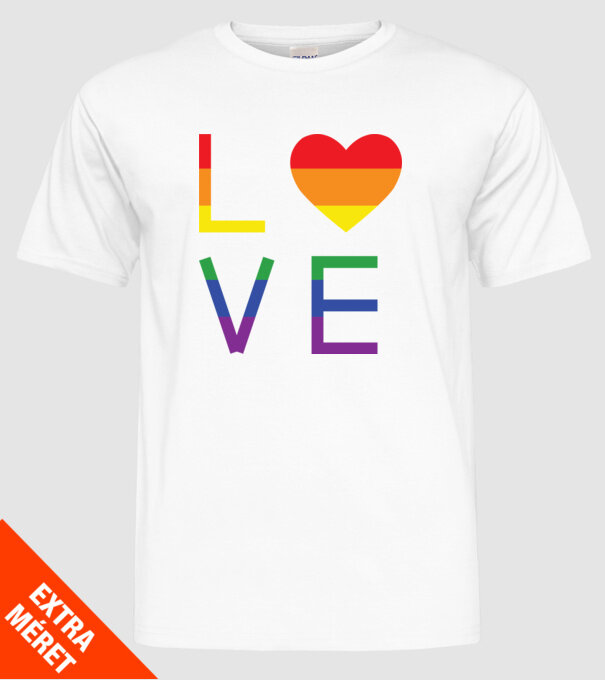 love lgbtq model alb pe tricou