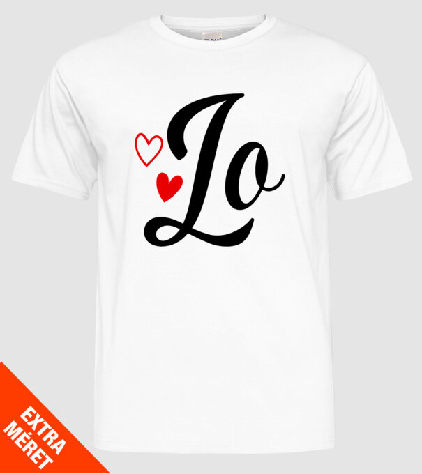 Cuplu LOVE model alb pe tricou