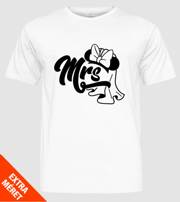 Mrs Mouse model alb pe tricou