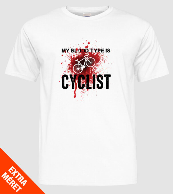 My blood type model alb pe tricou