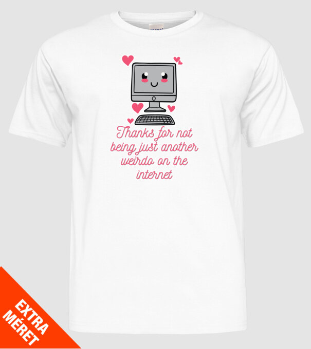 Not another weirdo model alb pe tricou