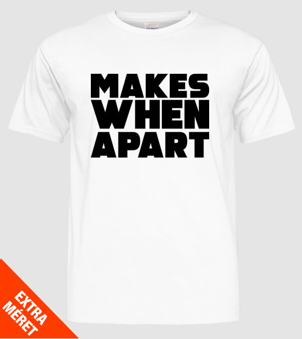 Cuplu Nothing makes sense... model alb pe tricou