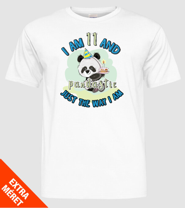 PANDASTIC 11 model alb pe tricou