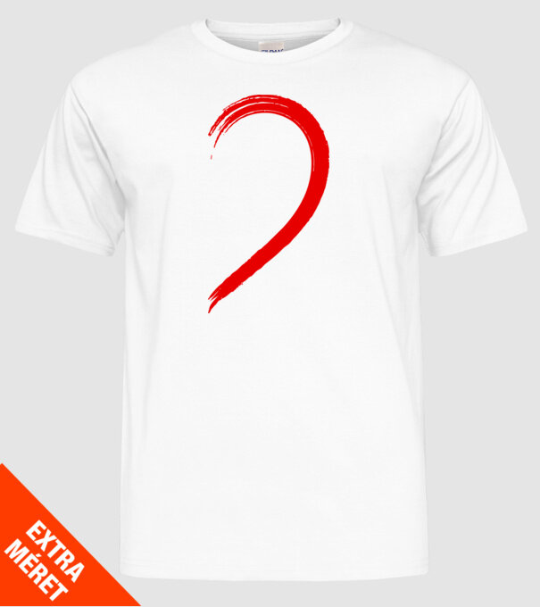 Inimă pereche stânga model alb pe tricou
