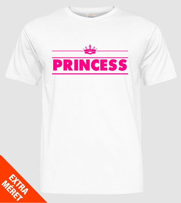 Princess model alb pe tricou