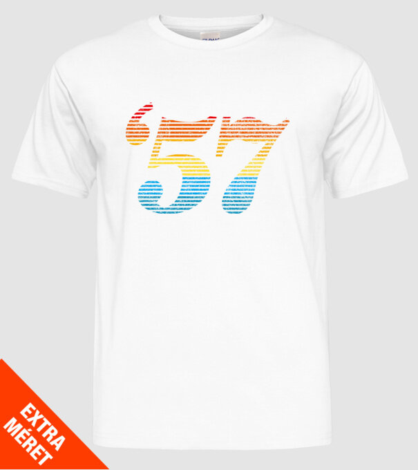 Retro Birthday 1957 model alb pe tricou