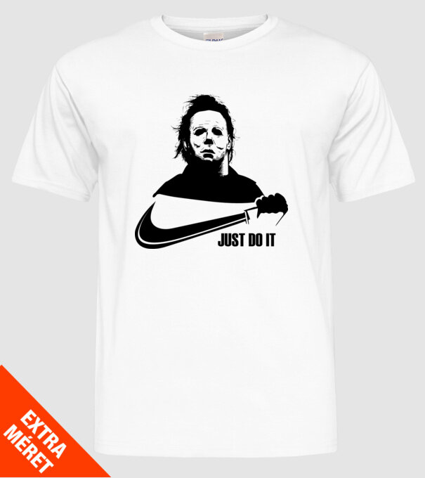 Serial killer model alb pe tricou