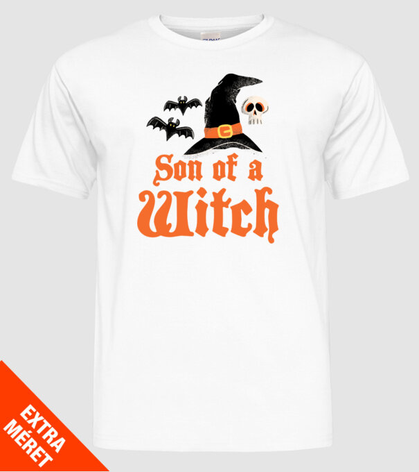 Son of a witch model alb pe tricou