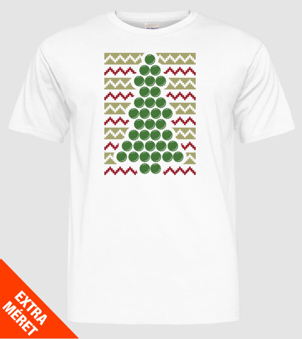 Pulover urât de Crăciun Capac bere model alb pe tricou