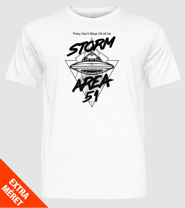 storm area ufo black model alb pe tricou