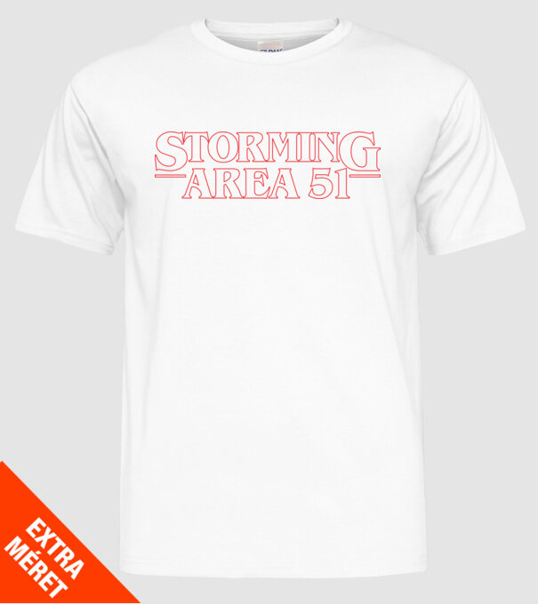storming area 51 things outline model alb pe tricou