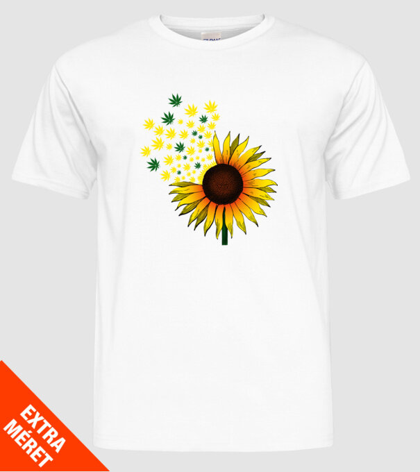 Sunflower Weed model alb pe tricou