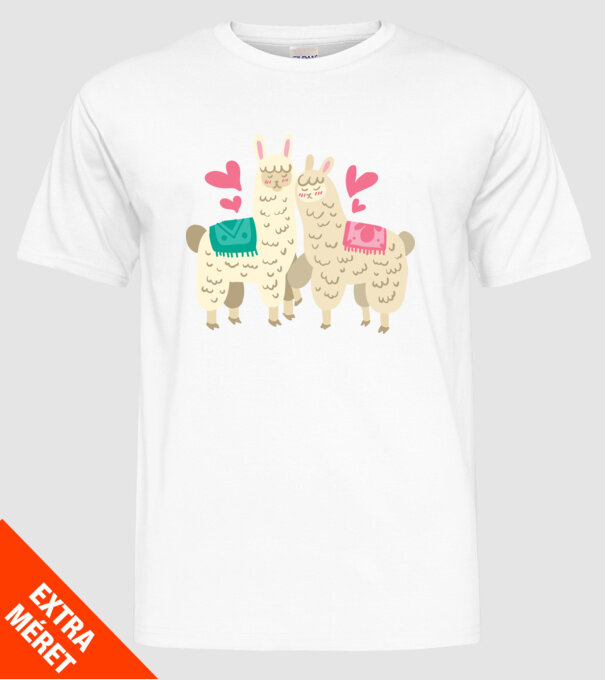 LAME ÎNDRĂGOSTITE model alb pe tricou