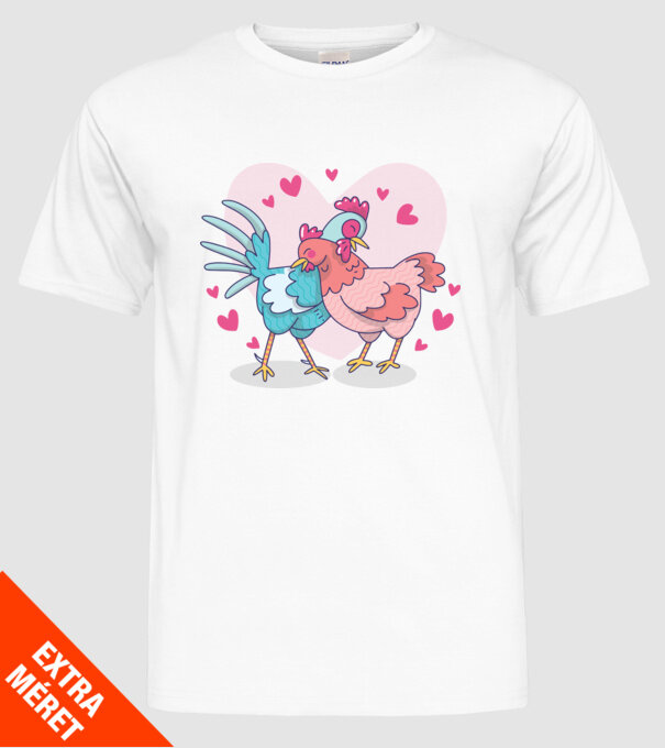 PUI ÎNDRĂGOSTIȚI model alb pe tricou