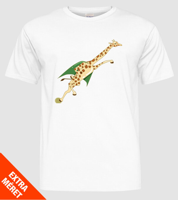 Girafă Super model alb pe tricou