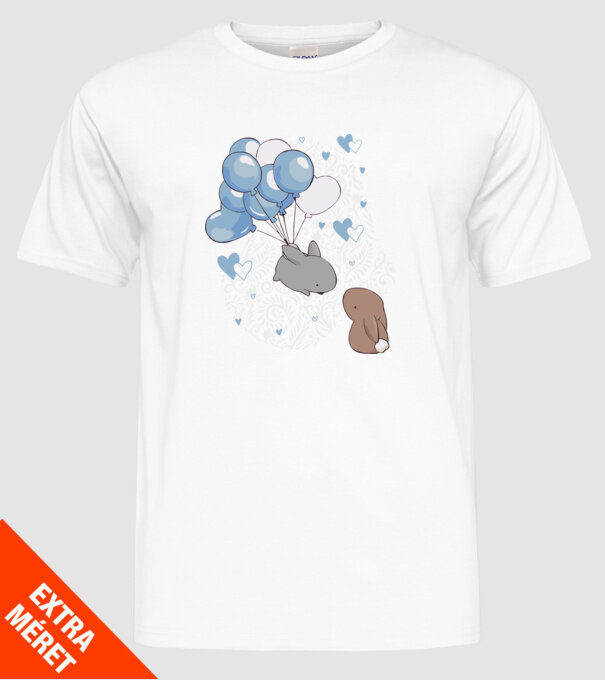 Tu ești melodia inimii mele iepurași model alb pe tricou