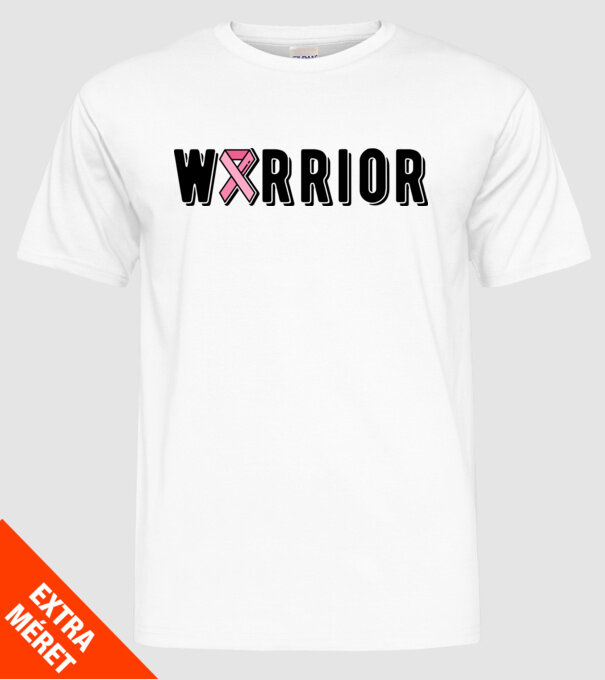 Warrior model alb pe tricou
