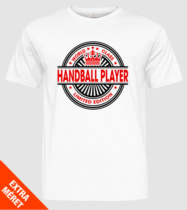 World class HANDBALIST model alb pe tricou