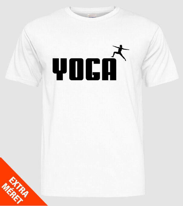 yoga model alb pe tricou