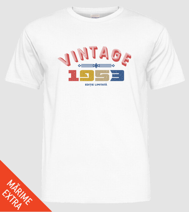 1953 Ediție limitată model alb pe tricou