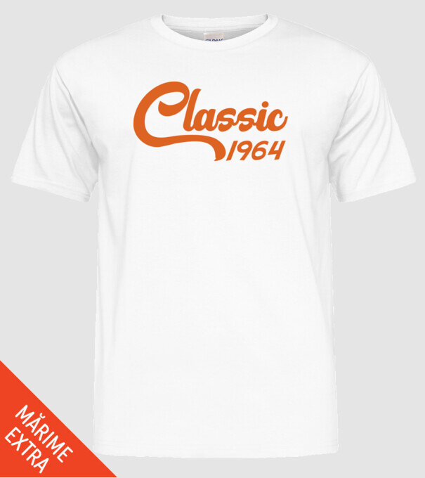 1964 Classic model alb pe tricou