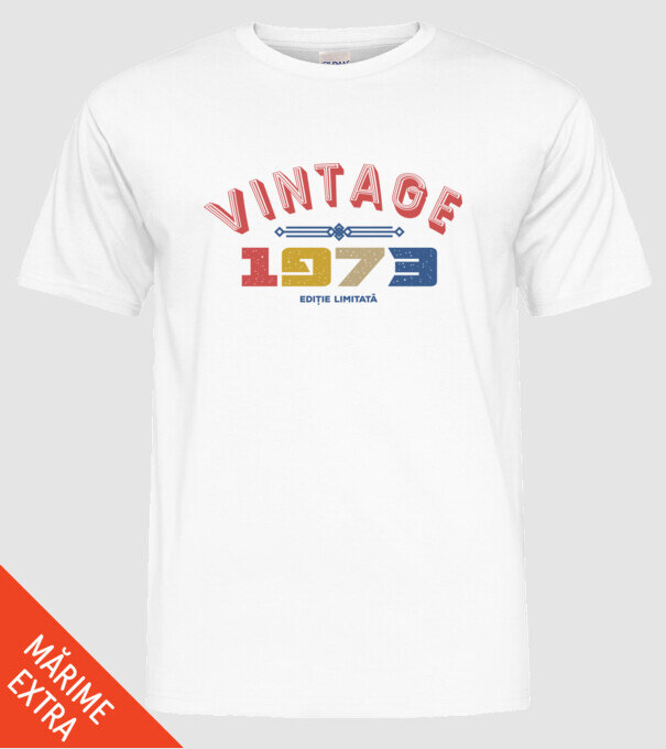 1973 Ediție limitată model alb pe tricou