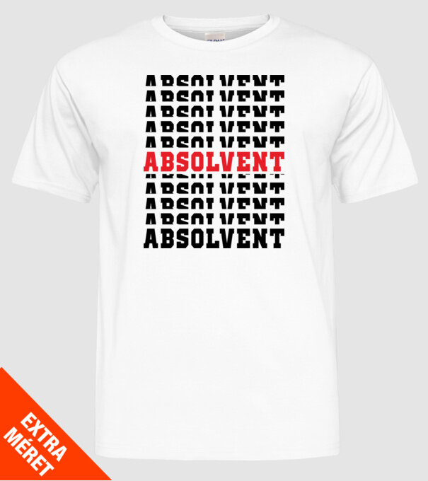absolvent 2022 model alb pe tricou
