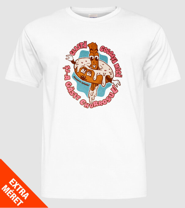 această gogoașă mică și-a găsit churrosul model alb pe tricou
