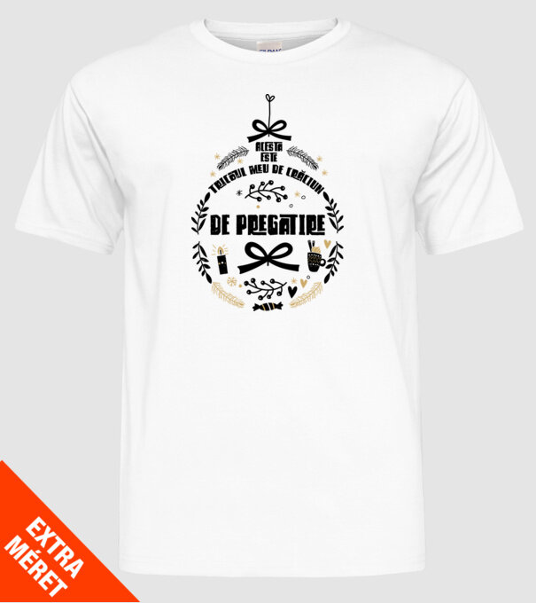 acesta este tricoul meu de Crăciun_de pregătire model alb pe tricou