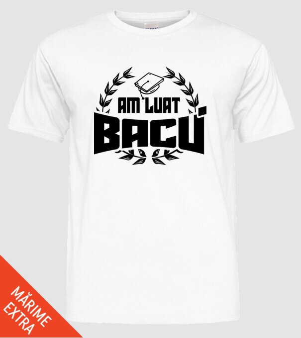 Am luat bacu model alb pe tricou