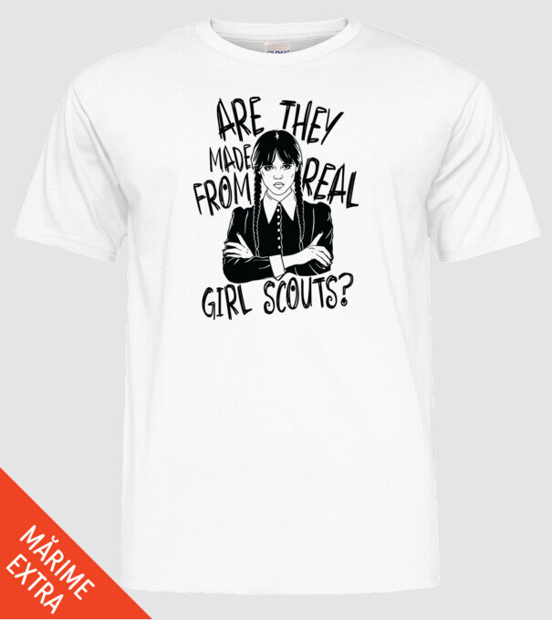 Are the made from real girl scouts model alb pe tricou