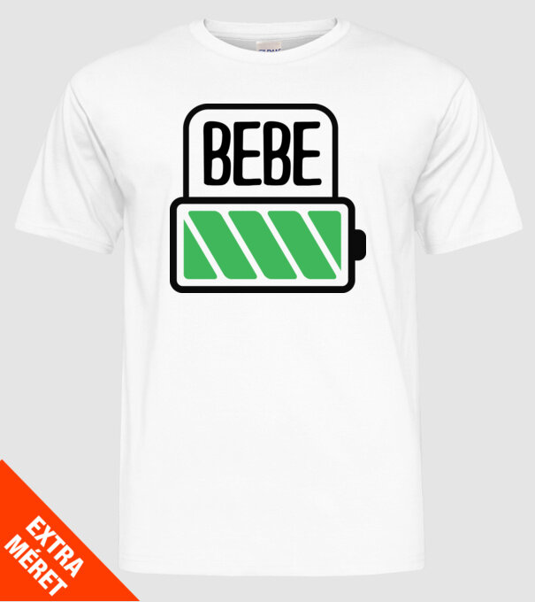 Bebe încărcat model alb pe tricou