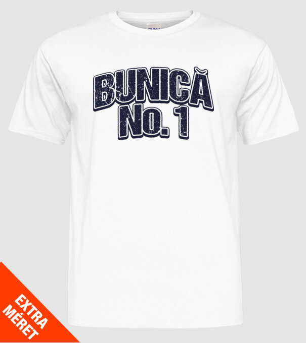 Bunică No.1 model alb pe tricou