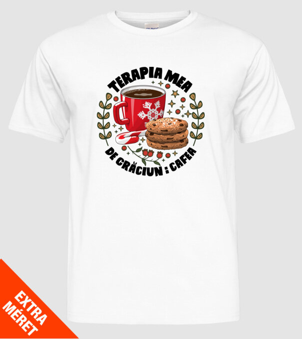 Cană de cafea de Crăciun  model alb pe tricou