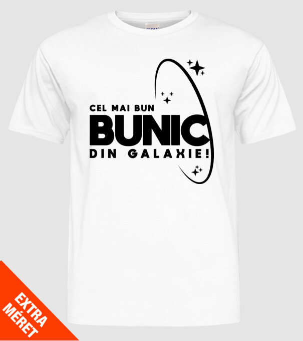 Cel mai bun bunic din Galaxie! model alb pe tricou