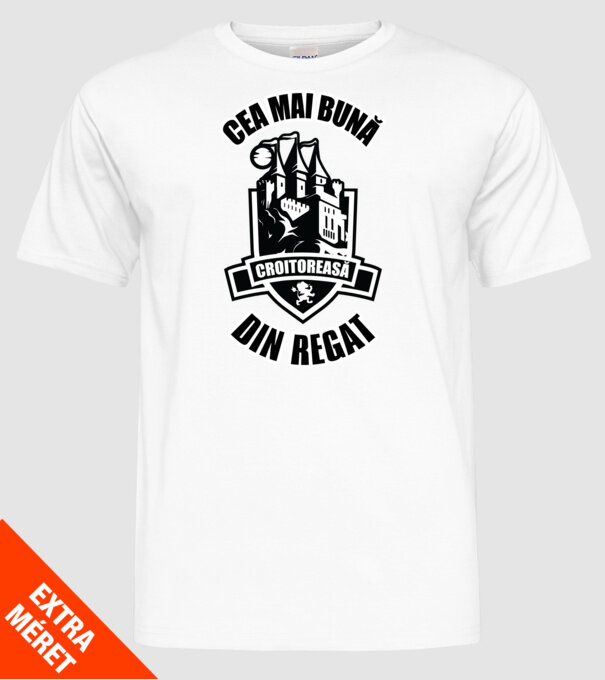 Cea mai bună croitoreasă din regat model alb pe tricou