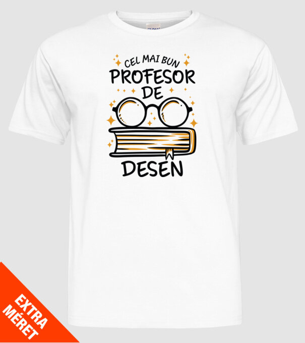 Cel mai profesor de desen model alb pe tricou