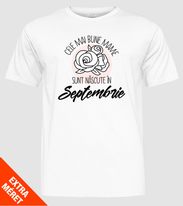 Cele mai bune mame sunt născute Septembrie model alb pe tricou