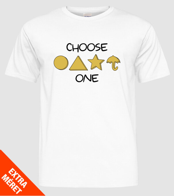 choose one squid game model alb pe tricou