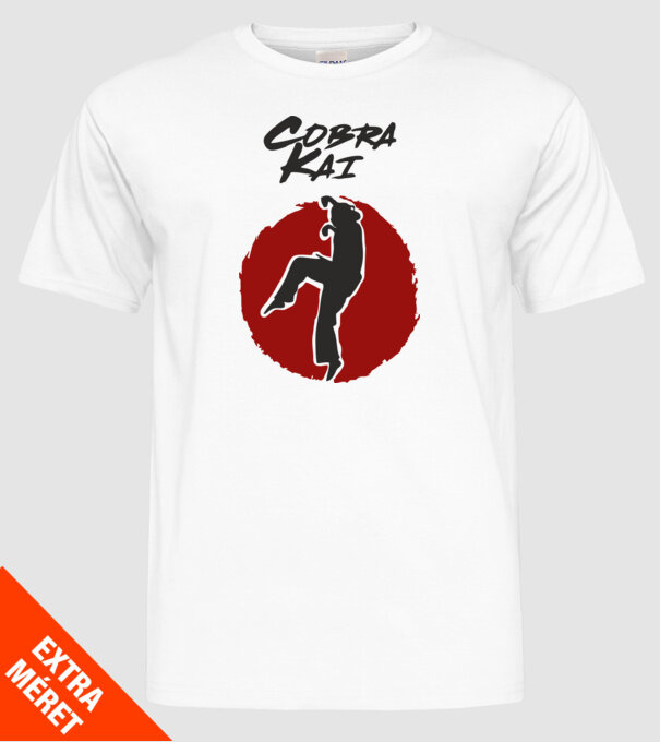 cobra kai larusso model alb pe tricou