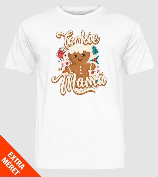 Cookie mamă model alb pe tricou