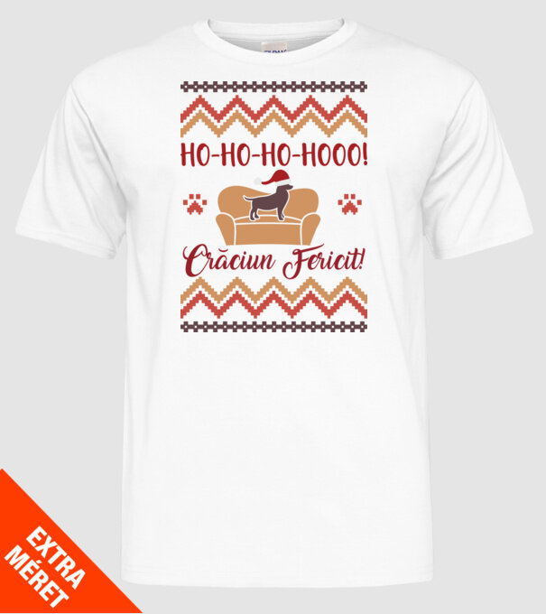 un Crăciun ho-ho-hoo-hoo fericit! model alb pe tricou