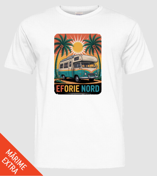 Eforie Nord model alb pe tricou
