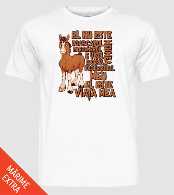 El nu este doar calul meu, e visul meu, partenerul meu, bucuria mea, profesorul meu, el este viața mea model alb pe tricou