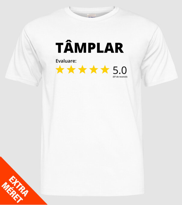 Evaluare - TÂMPLAR model alb pe tricou