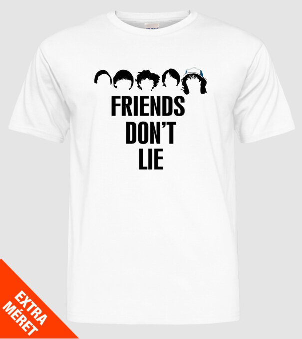 friends dont lie stranger things model alb pe tricou