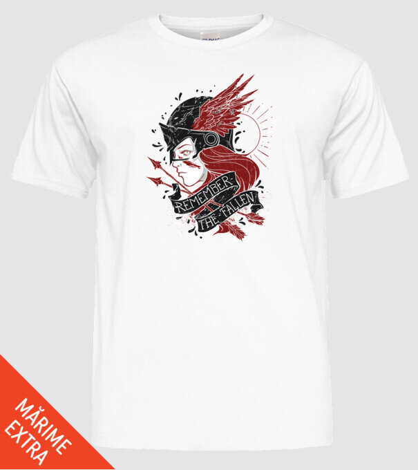 Graffiti model alb pe tricou