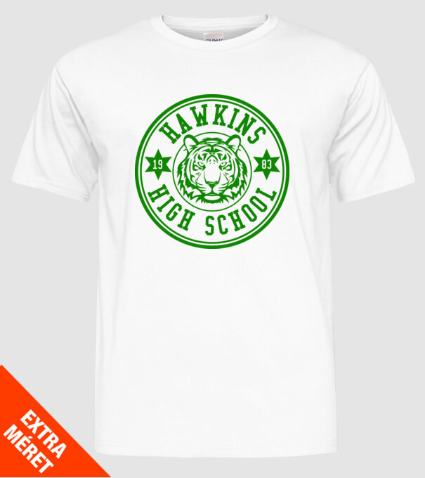 hawkins high school model alb pe tricou