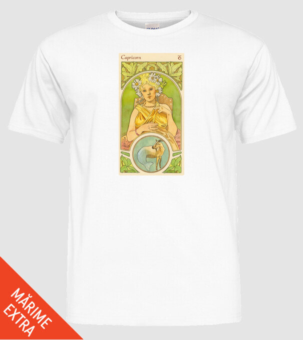 Horoscop Tarot CAPRICORNUL model alb pe tricou